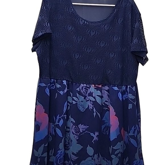 EUC 4X Floral Midi Dress - Picture 1 of 6